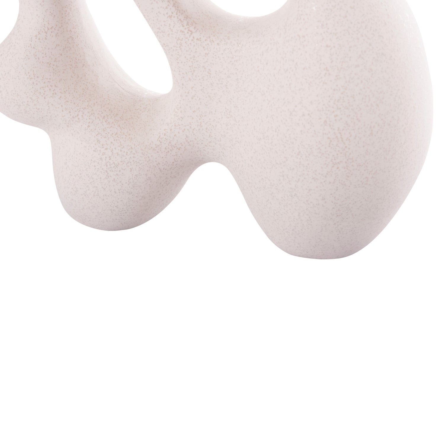 CERAMIC TABLE DECOR SERIES ISIL HM4596 OFF WHITE WITH CRYSTALLISATION 33.5x15.5x30Hcm.