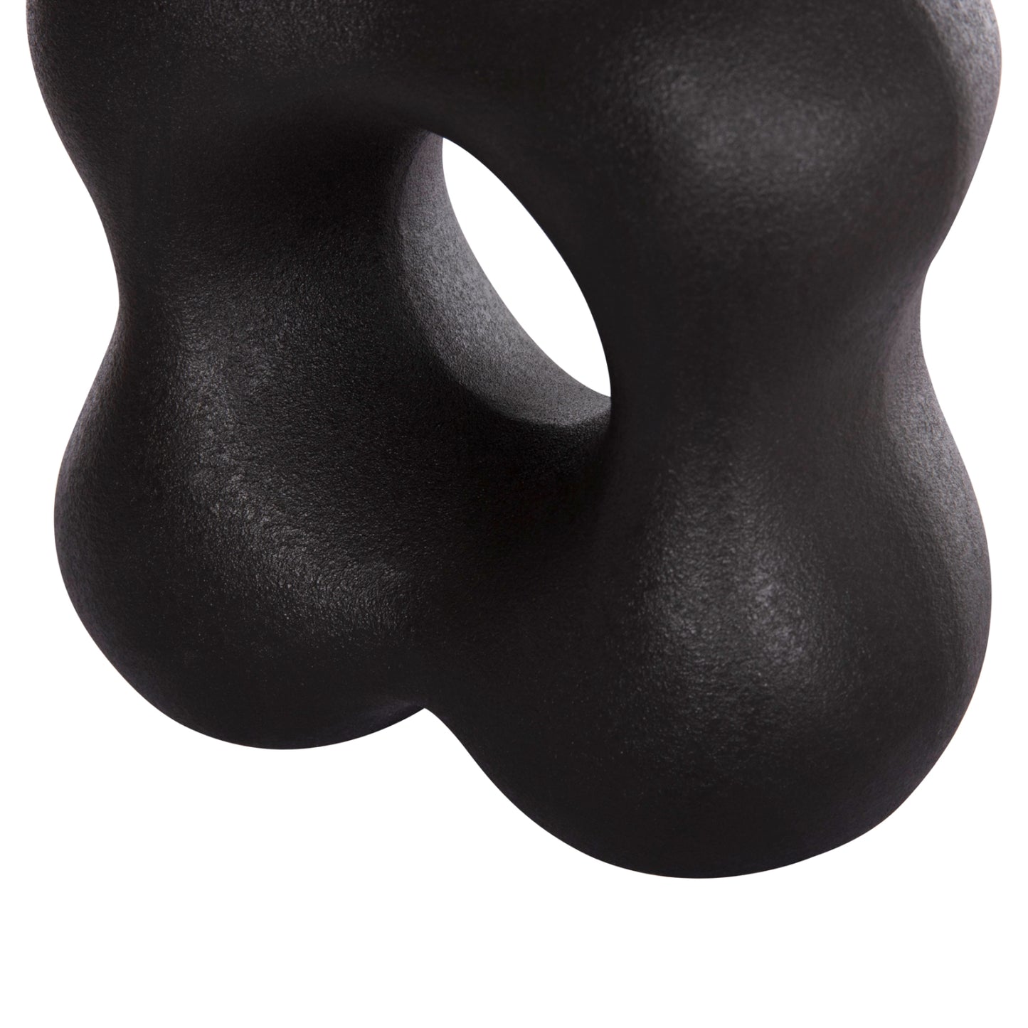 CERAMIC TABLE DECOR SEBOR HM4594.02 MATTE BLACK 18x9x18Hcm.