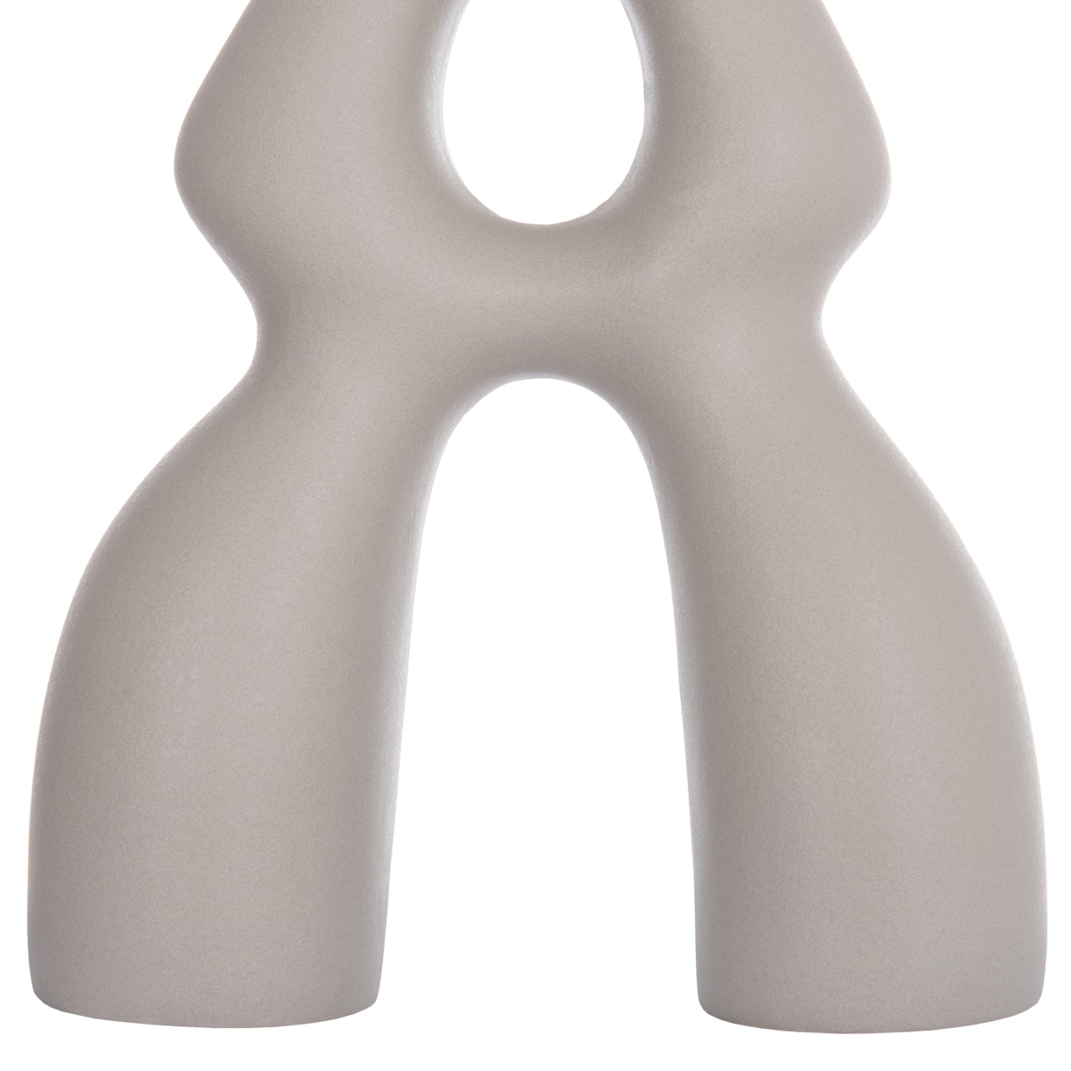 CERAMIC TABLE DECOR ISIL HM4598.03 MATTE GREY 26x9.5x29.5Hcm.