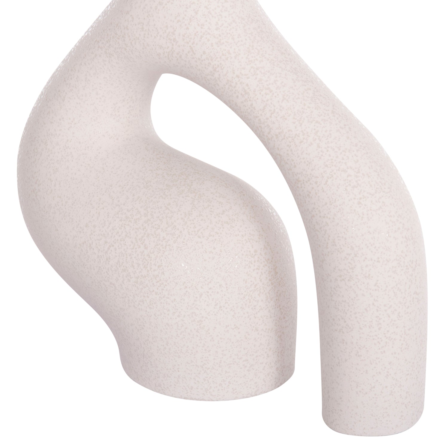 CERAMIC TABLE DECOR ISIL HM4597.01 OFF WHITE WITH CRYSTALLIZATION 29x11x29Hcm.