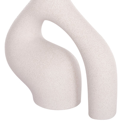 CERAMIC TABLE DECOR ISIL HM4597.01 OFF WHITE WITH CRYSTALLIZATION 29x11x29Hcm.