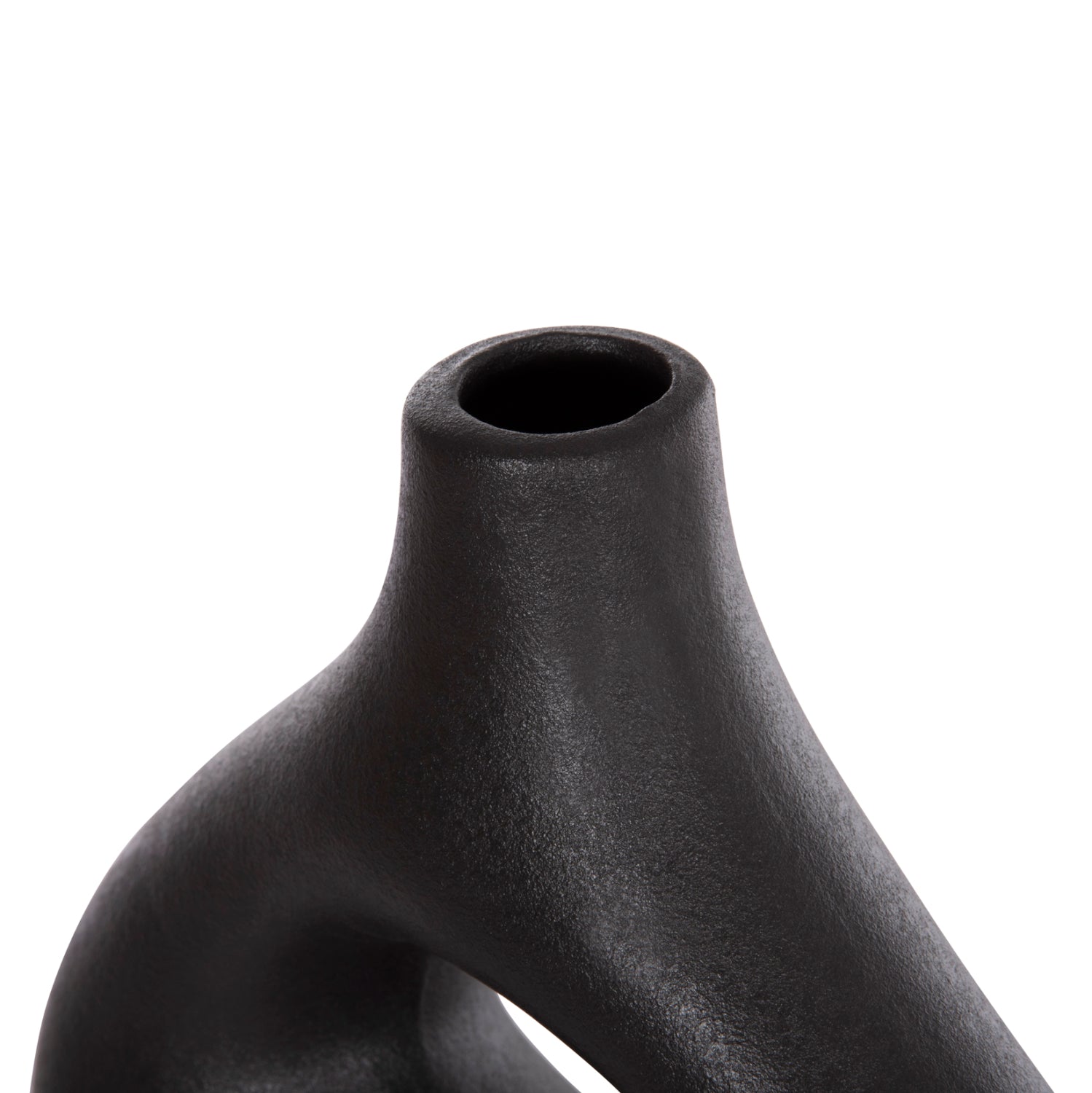 CERAMIC TABLE DECOR ISIL HM4597.02 BLACK MATTE 29.5x11x29Hcm.