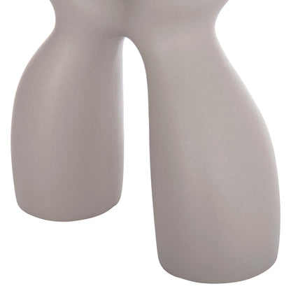 CERAMIC TABLE DECOR ISIL HM4598.03 MATTE GREY 26x9.5x29.5Hcm.