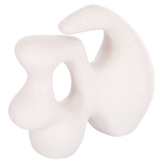 CERAMIC TABLE DECOR SERIES ISIL HM4596 OFF WHITE WITH CRYSTALLISATION 33.5x15.5x30Hcm.