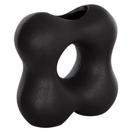 CERAMIC TABLE DECOR SEBOR HM4594.02 MATTE BLACK 18x9x18Hcm.