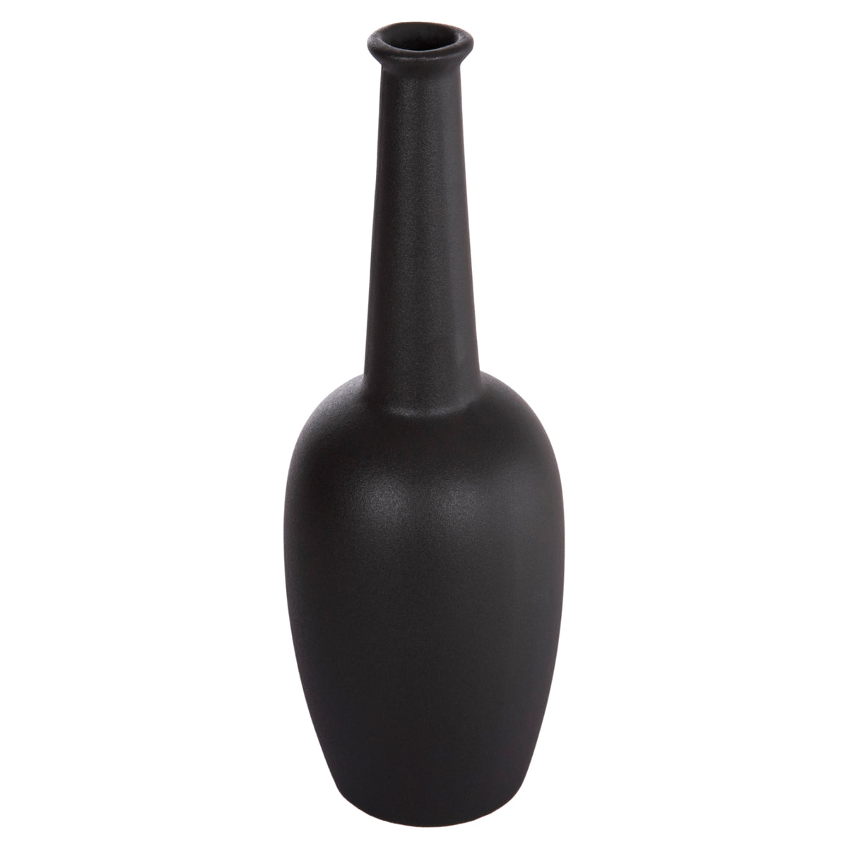 ΕΠΙΤΡΑΠΕΖΙΟ ΚΕΡΑΜΙΚΟ ΔΙΑΚΟΣΜΗΤΙΚΟ ELENDIL HM4592.02 ΜΑΥΡΟ ΜΑΤ Φ10x30Υεκ