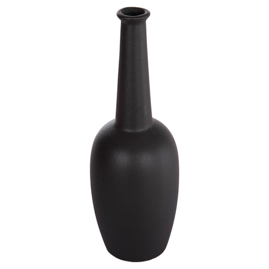 ΕΠΙΤΡΑΠΕΖΙΟ ΚΕΡΑΜΙΚΟ ΔΙΑΚΟΣΜΗΤΙΚΟ ELENDIL HM4592.02 ΜΑΥΡΟ ΜΑΤ Φ10x30Υεκ