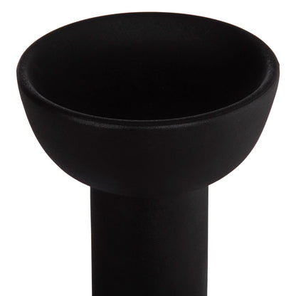 CERAMIC TABLE DECOR ELENDIL HM4602.02 MATTE BLACK Φ23x32H cm.