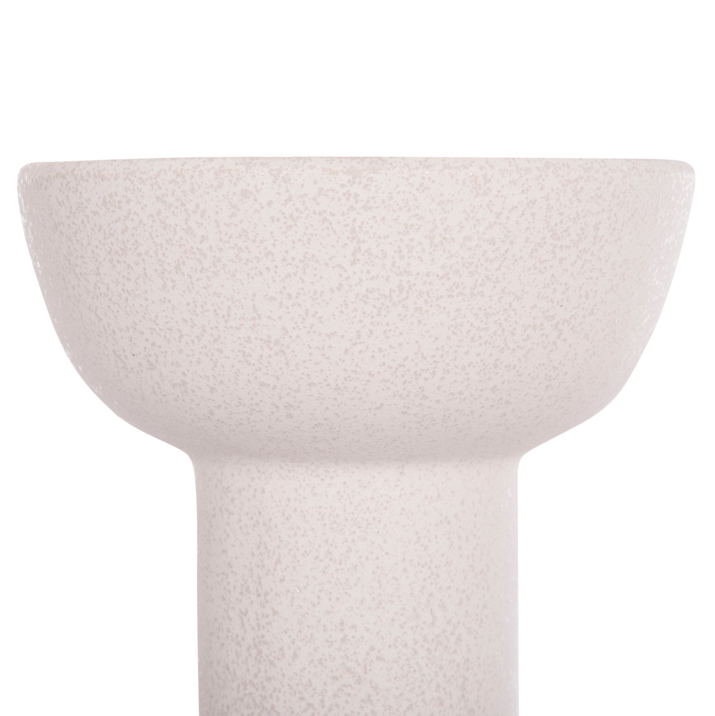 CERAMIC TABLE DECOR ELENDIL HM4603.01 OFF WHITE WITH CRYSTALLISATION Φ20x26.5Hcm.