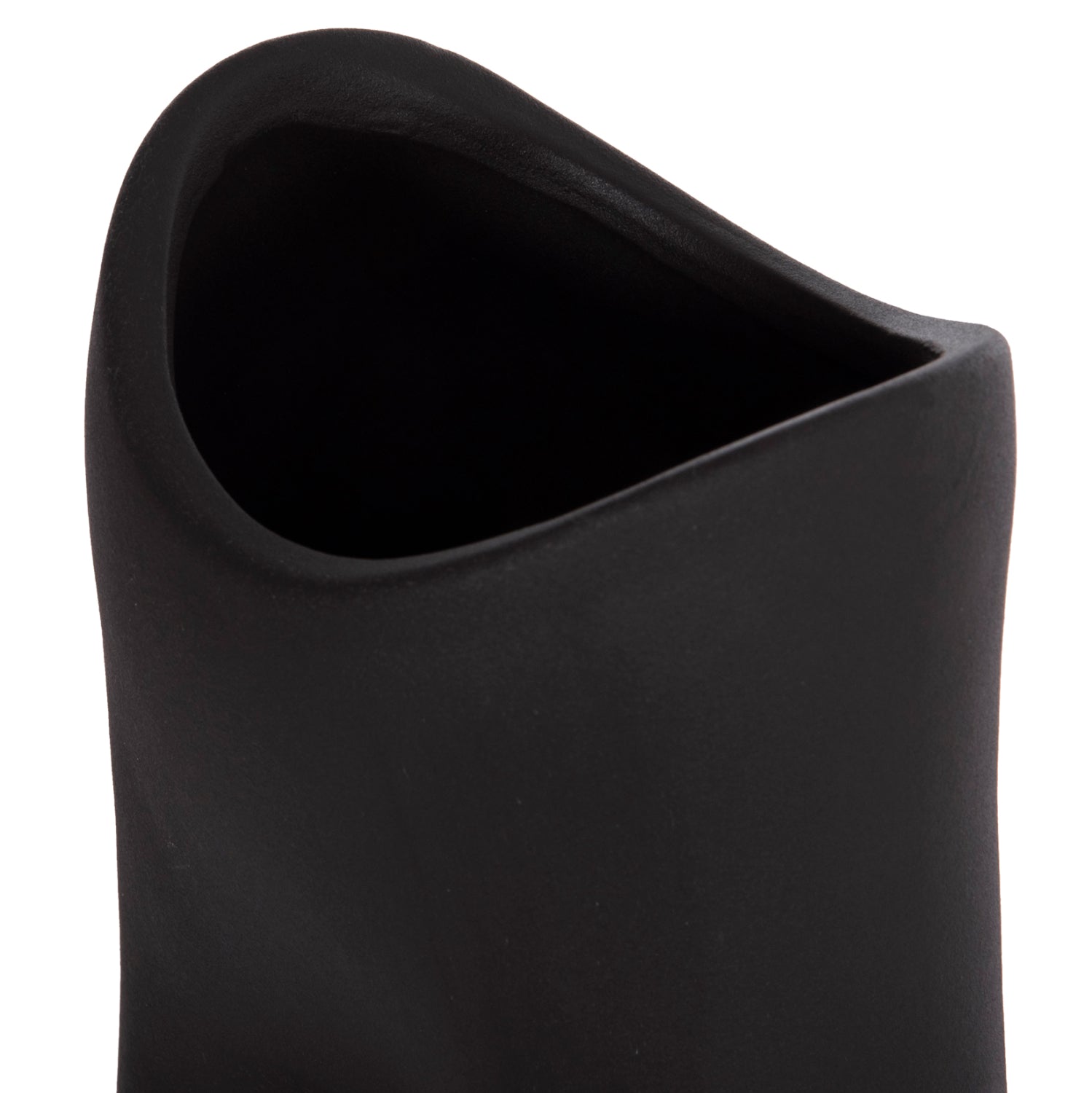 CERAMIC TABLE DECOR SERIES GLAZE HM4609.02 MATTE BLACK 16.5x11x38Hcm.
