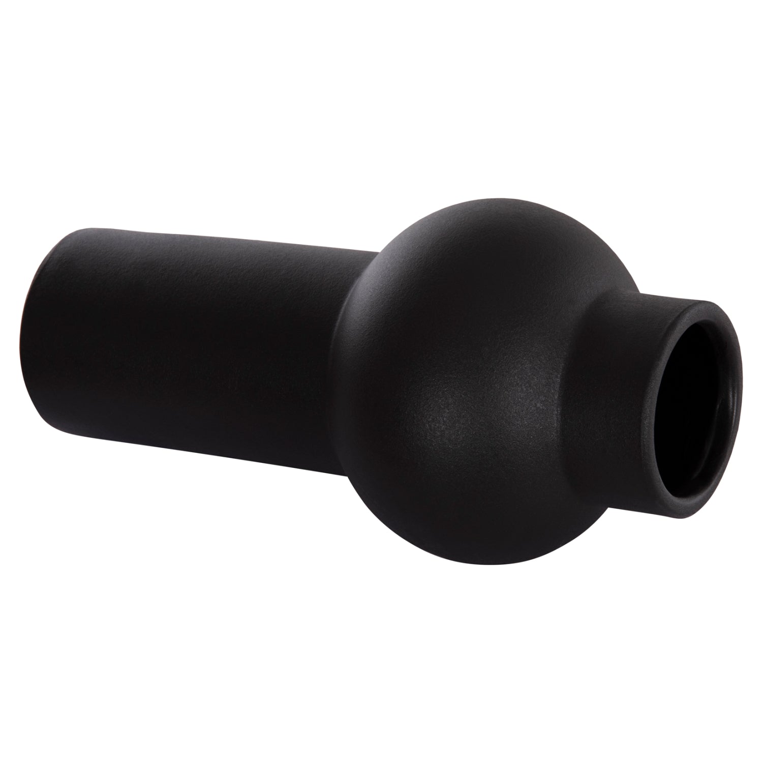 CERAMIC TABLE DECOR SCEPTER HM4605.02 MATTE BLACK Φ15x30Hcm.