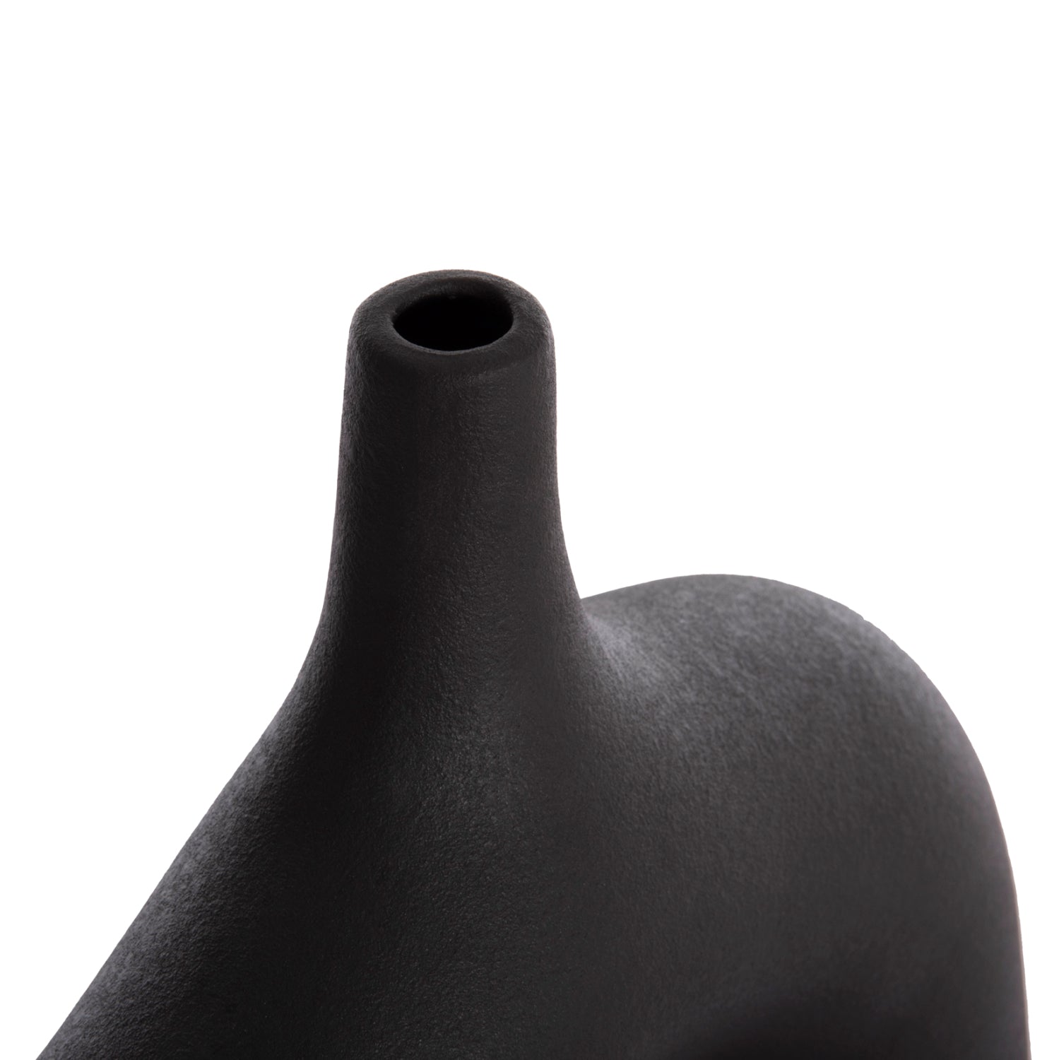 CERAMIC TABLE DECOR SERIES ISIL HM4601.02 MATTE BLACK 35x10x32.5Hcm.