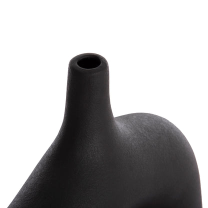 CERAMIC TABLE DECOR SERIES ISIL HM4601.02 MATTE BLACK 35x10x32.5Hcm.