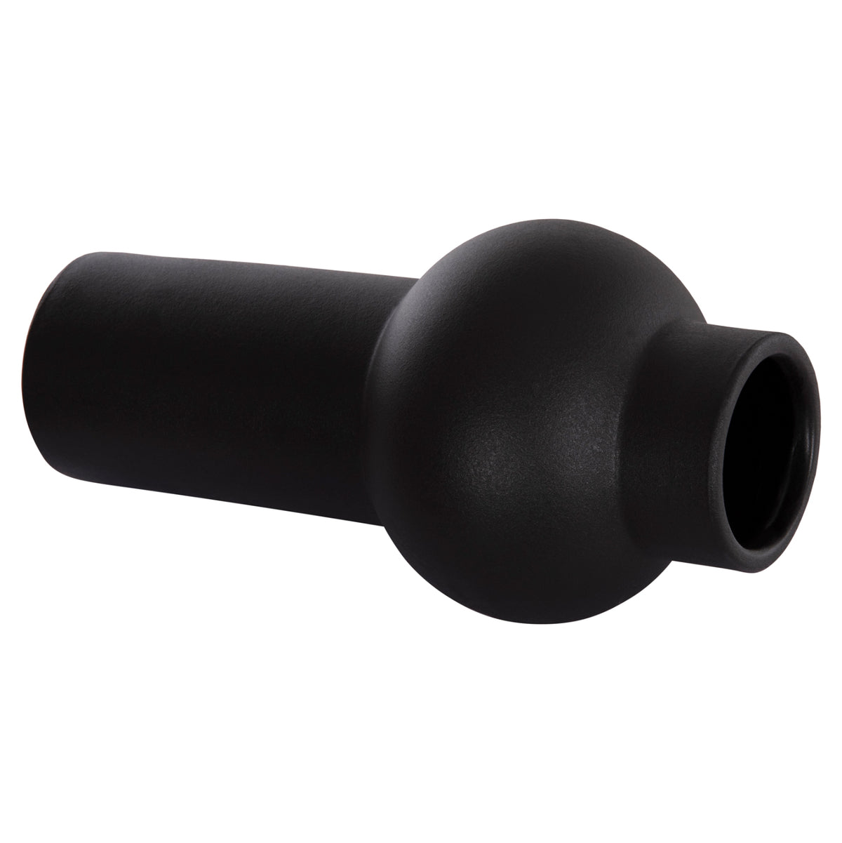 ΕΠΙΤΡΑΠΕΖΙΟ ΚΕΡΑΜΙΚΟ ΔΙΑΚΟΣΜΗΤΙΚΟ SCEPTER HM4605.02 ΜΑΥΡΟ ΜΑΤ Φ15x30Υ εκ.