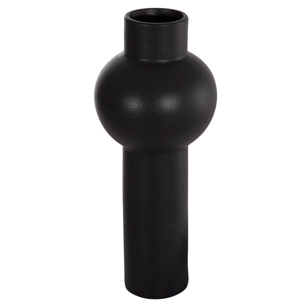 CERAMIC TABLE DECOR SCEPTER HM4604.02 MATTE BLACK Φ17.5x40Hcm.