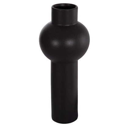 CERAMIC TABLE DECOR SCEPTER HM4604.02 MATTE BLACK Φ17.5x40Hcm.