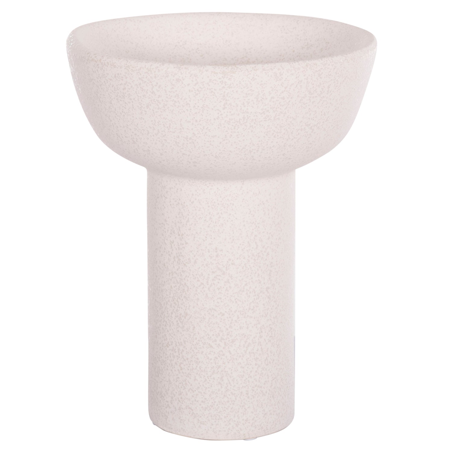 CERAMIC TABLE DECOR ELENDIL HM4603.01 OFF WHITE WITH CRYSTALLISATION Φ20x26.5Hcm.