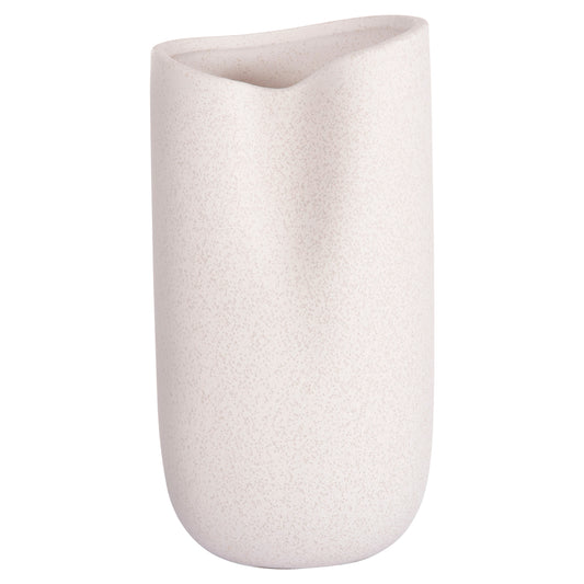 CERAMIC TABLE DECOR GLAZE HM4607.01 OFF WHITE WITH CRYSTALLISATION 15,2x15x30Hcm