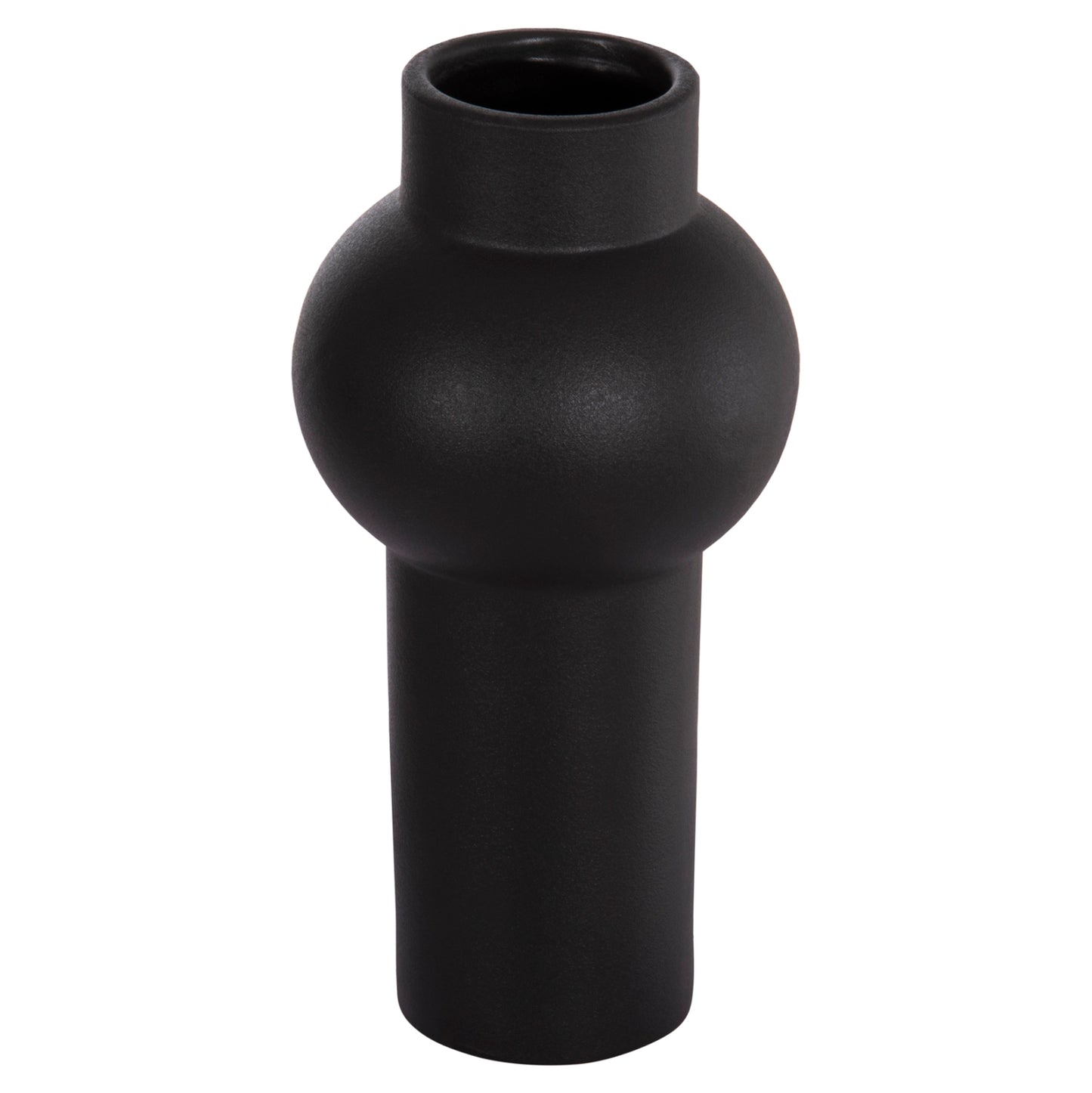 CERAMIC TABLE DECOR SCEPTER HM4605.02 MATTE BLACK Φ15x30Hcm.