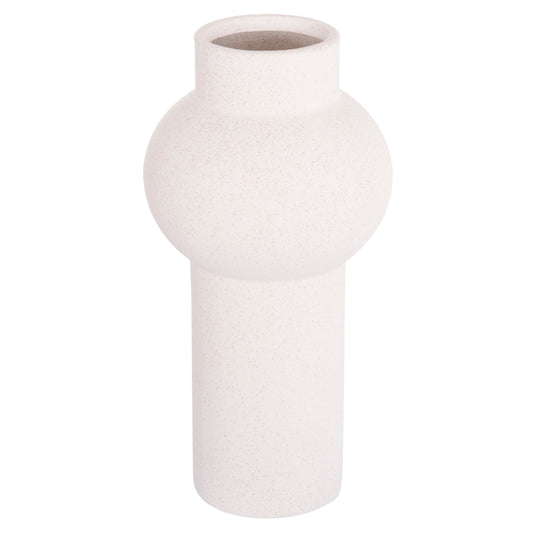 CERAMIC TABLE DECOR SCEPTER HM4605.01 OFF WHITE WITH CRYSTALLISATION Φ15x30Hcm.