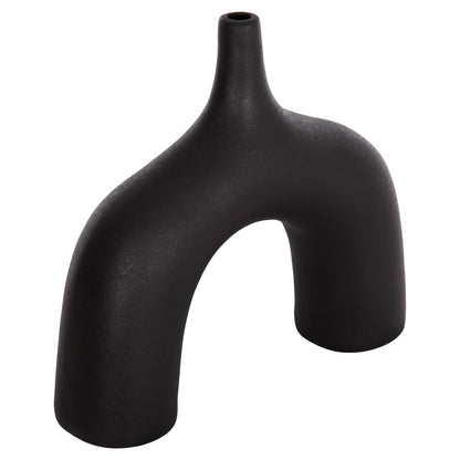 CERAMIC TABLE DECOR SERIES ISIL HM4601.02 MATTE BLACK 35x10x32.5Hcm.