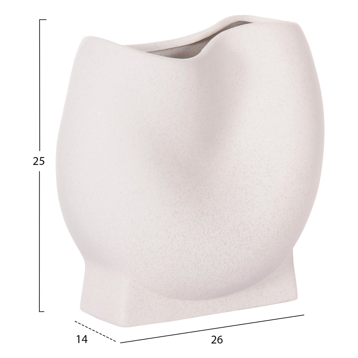 ΕΠΙΤΡΑΠΕΖΙΟ ΚΕΡΑΜΙΚΟ ΔΙΑΚΟΣΜΗΤΙΚΟ GLAZE HM4610.01 ΥΠΟΛΕΥΚΟ ΚΡΥΣΤΑΛΛΙΚΟ 26x14x25Υεκ