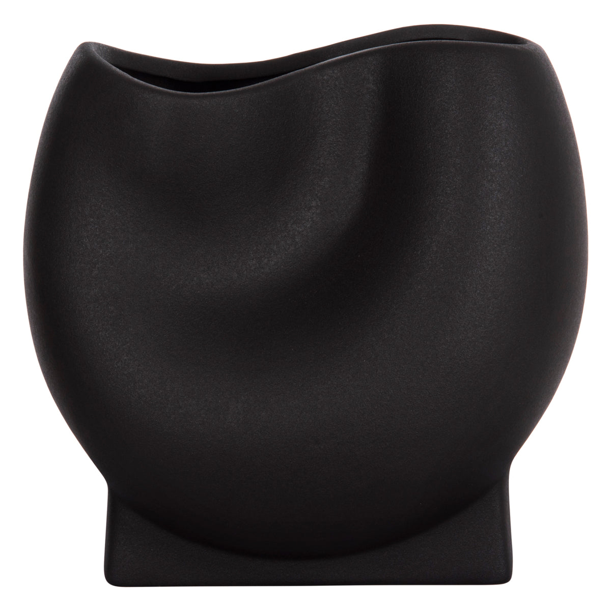 ΕΠΙΤΡΑΠΕΖΙΟ ΚΕΡΑΜΙΚΟ ΔΙΑΚΟΣΜΗΤΙΚΟ GLAZE HM4610.02 ΜΑΥΡΟ ΜΑΤ 26x14x25Υεκ