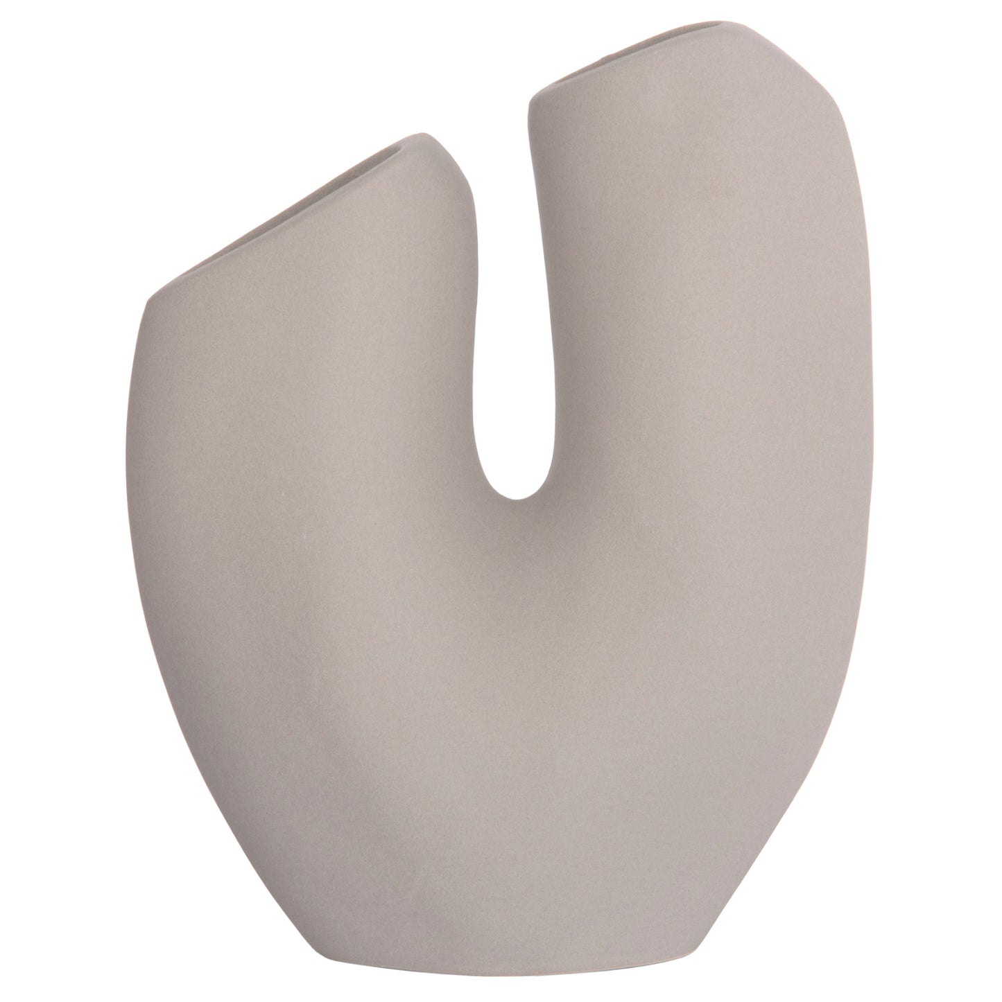CERAMIC TABLE DECOR ARKEN HM4619.03 GREY MATTE 20.5x8x26Hcm.
