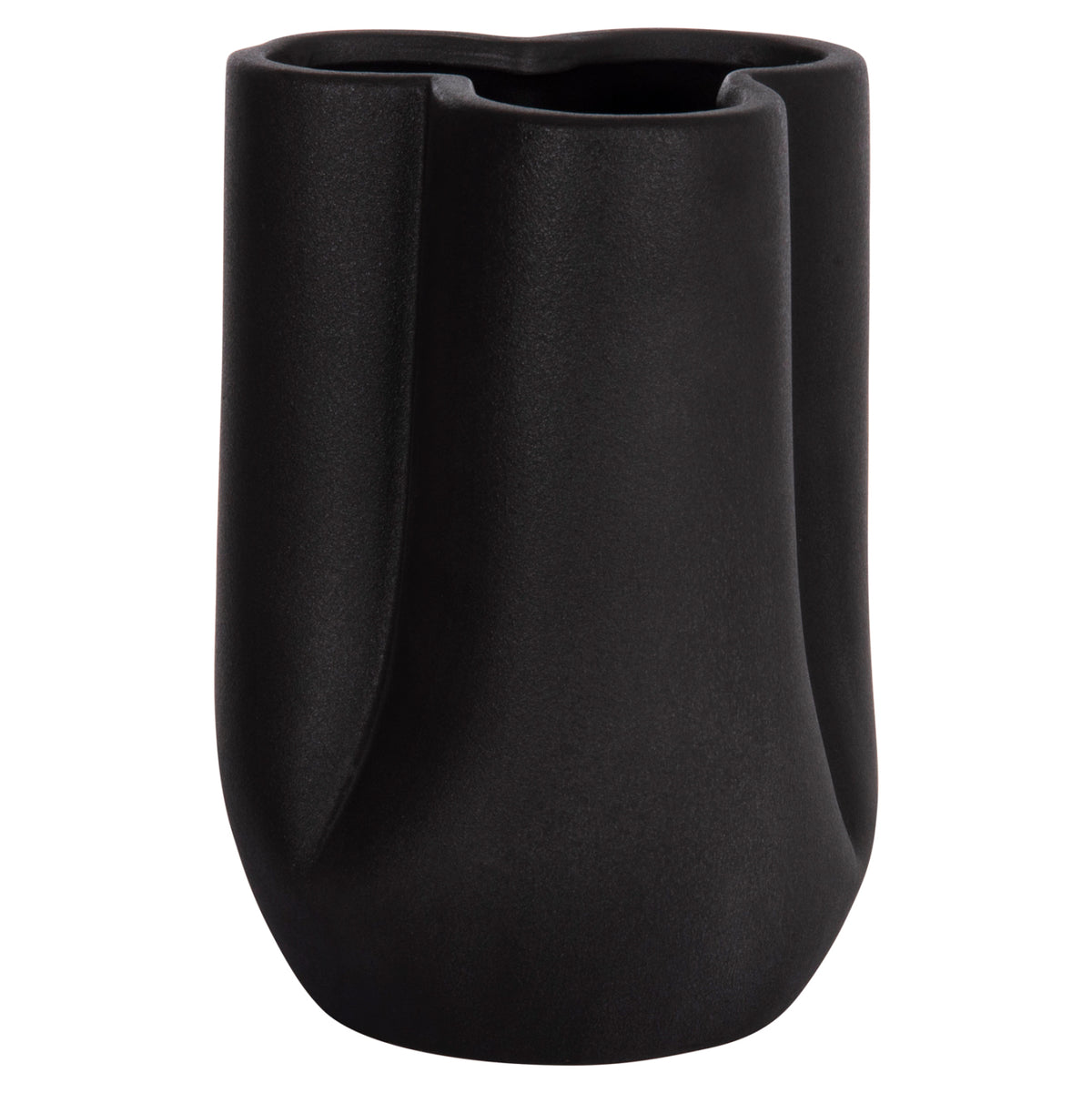 ΕΠΙΤΡΑΠΕΖΙΟ ΚΕΡΑΜΙΚΟ ΔΙΑΚΟΣΜΗΤΙΚΟ GLAZE HM4613.02 ΜΑΥΡΟ ΜΑΤ Φ16x22Υεκ