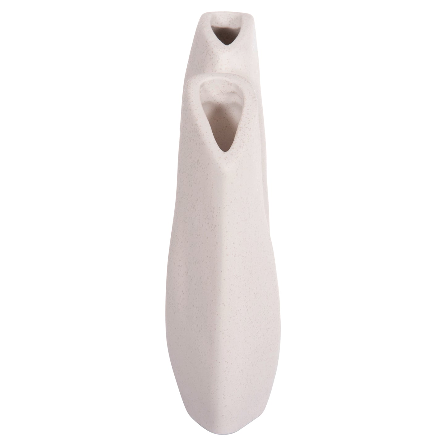 CERAMIC TABLE DECOR ARKEN HM4619.01 OFF WHITE WITH CRYSTALLIZATION 20.5x8x26Hcm.