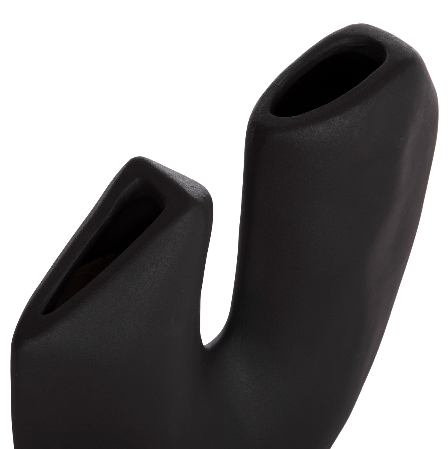 CERAMIC TABLE DECOR ARKEN HM4618.02 BLACK MATTE 29x8x37Hcm.