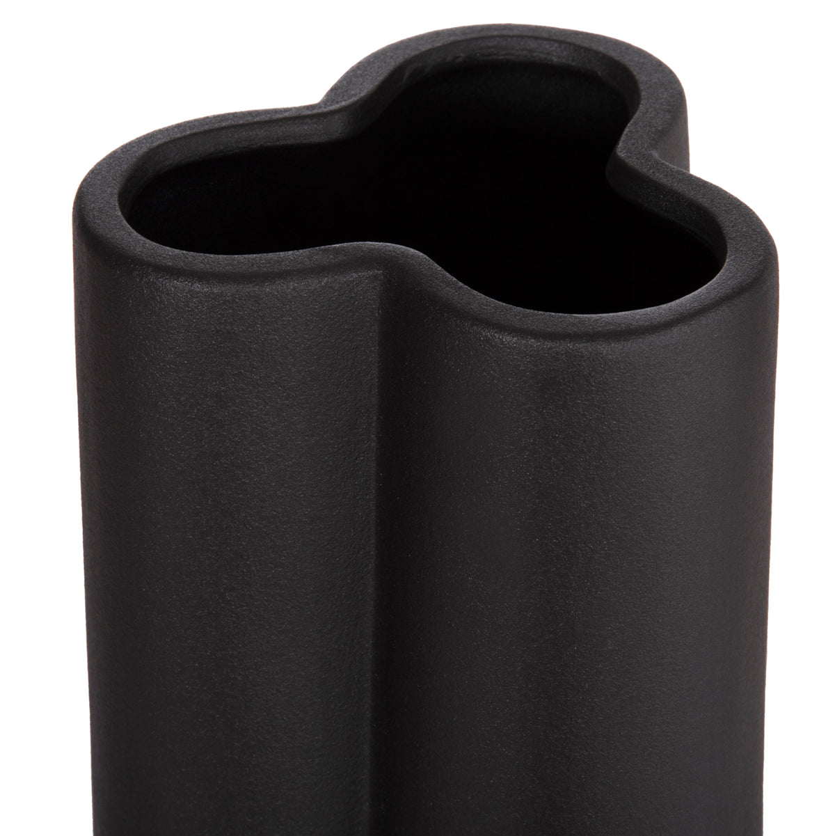 ΕΠΙΤΡΑΠΕΖΙΟ ΚΕΡΑΜΙΚΟ ΔΙΑΚΟΣΜΗΤΙΚΟ GLAZE HM4612.02 ΜΑΥΡΟ ΜΑΤ Φ14x29Υεκ