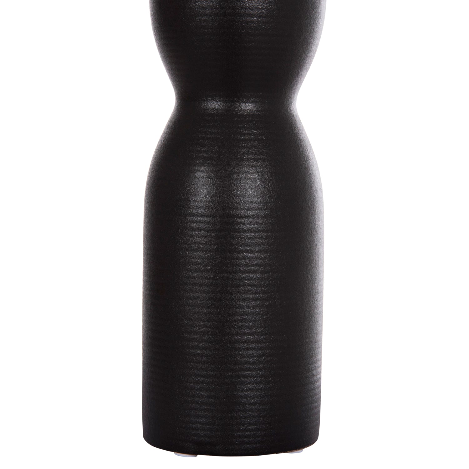 CERAMIC TABLE DECOR SCEPTER HM4615.02 MATTE BLACK Φ7.5x31Hcm.