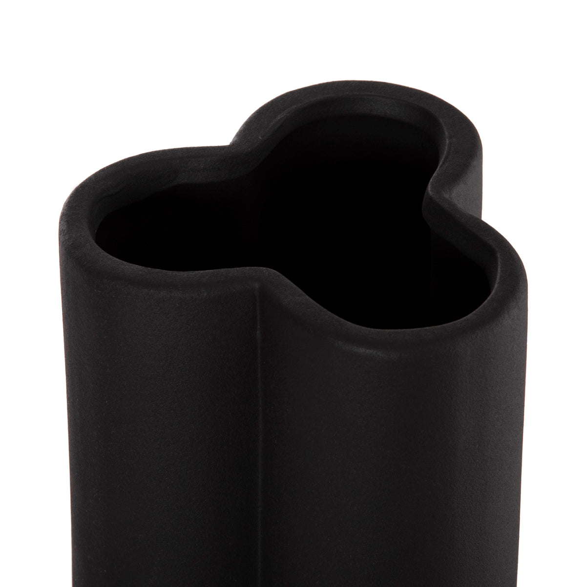 ΕΠΙΤΡΑΠΕΖΙΟ ΚΕΡΑΜΙΚΟ ΔΙΑΚΟΣΜΗΤΙΚΟ GLAZE HM4611.02 ΜΑΥΡΟ ΜΑΤ Φ14x34Υ εκ.
