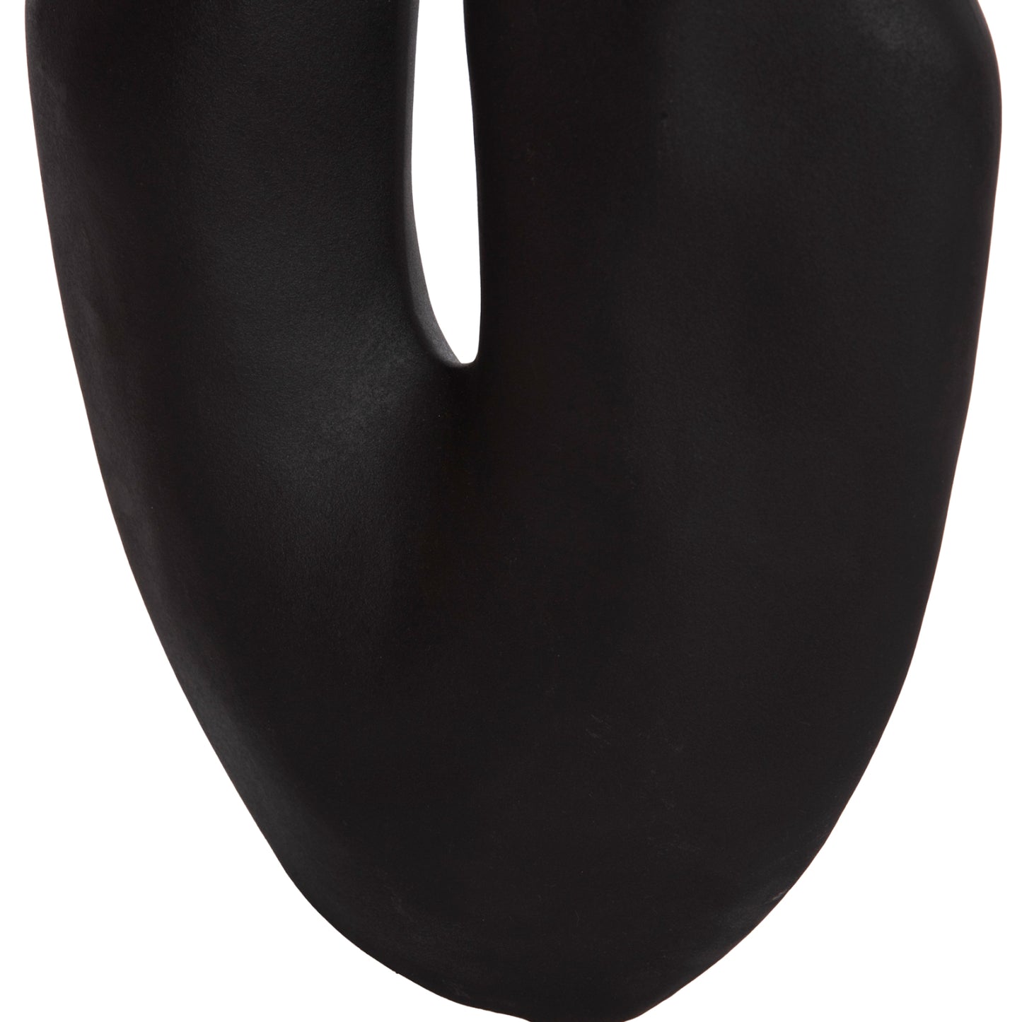 CERAMIC TABLE DECOR ARKEN HM4618.02 BLACK MATTE 29x8x37Hcm.