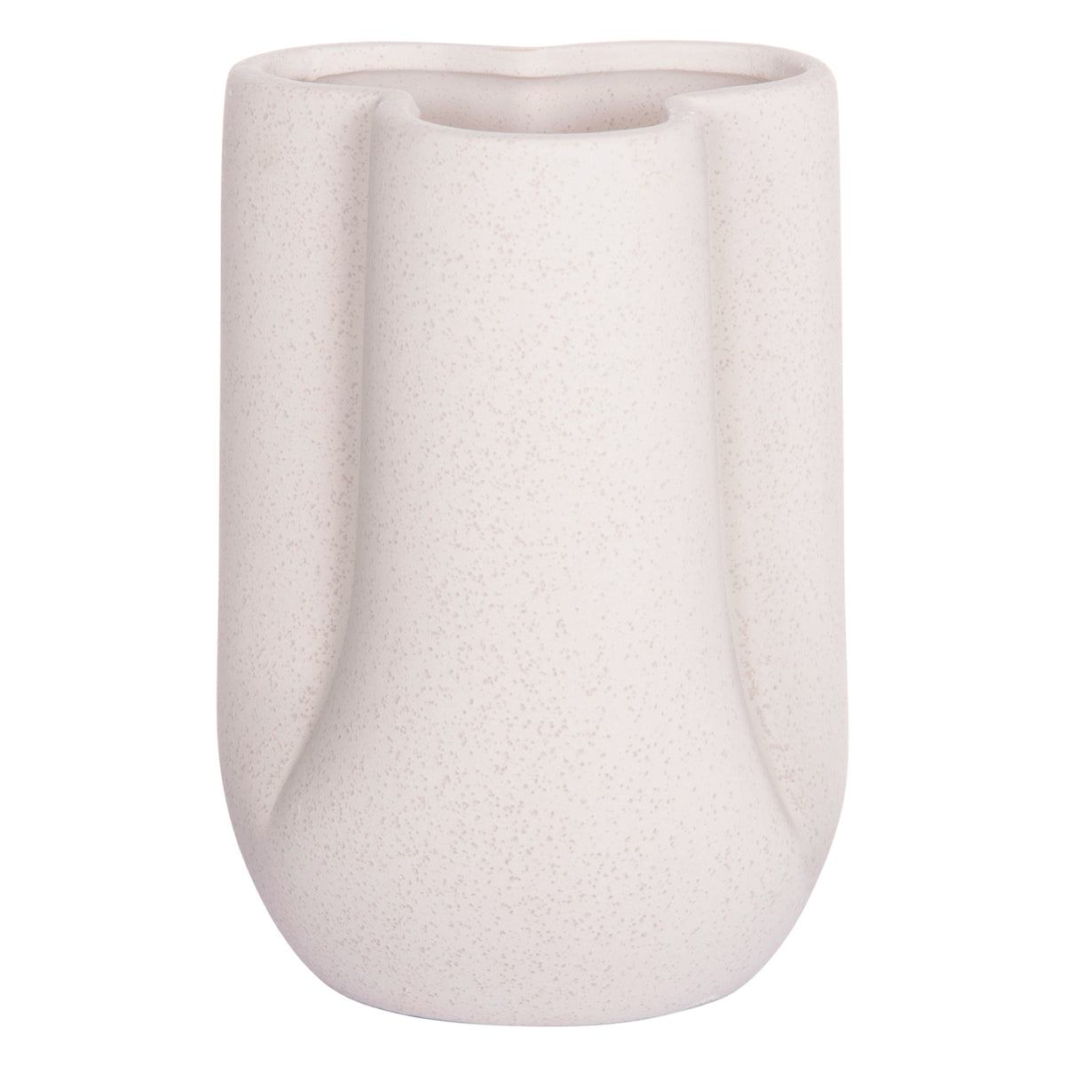 ΕΠΙΤΡΑΠΕΖΙΟ ΚΕΡΑΜΙΚΟ ΔΙΑΚΟΣΜΗΤΙΚΟ GLAZE HM4613.01 ΚΡΥΣΤΑΛΛΙΚΟ ΥΠΟΛΕΥΚΟ Φ16x22Υεκ