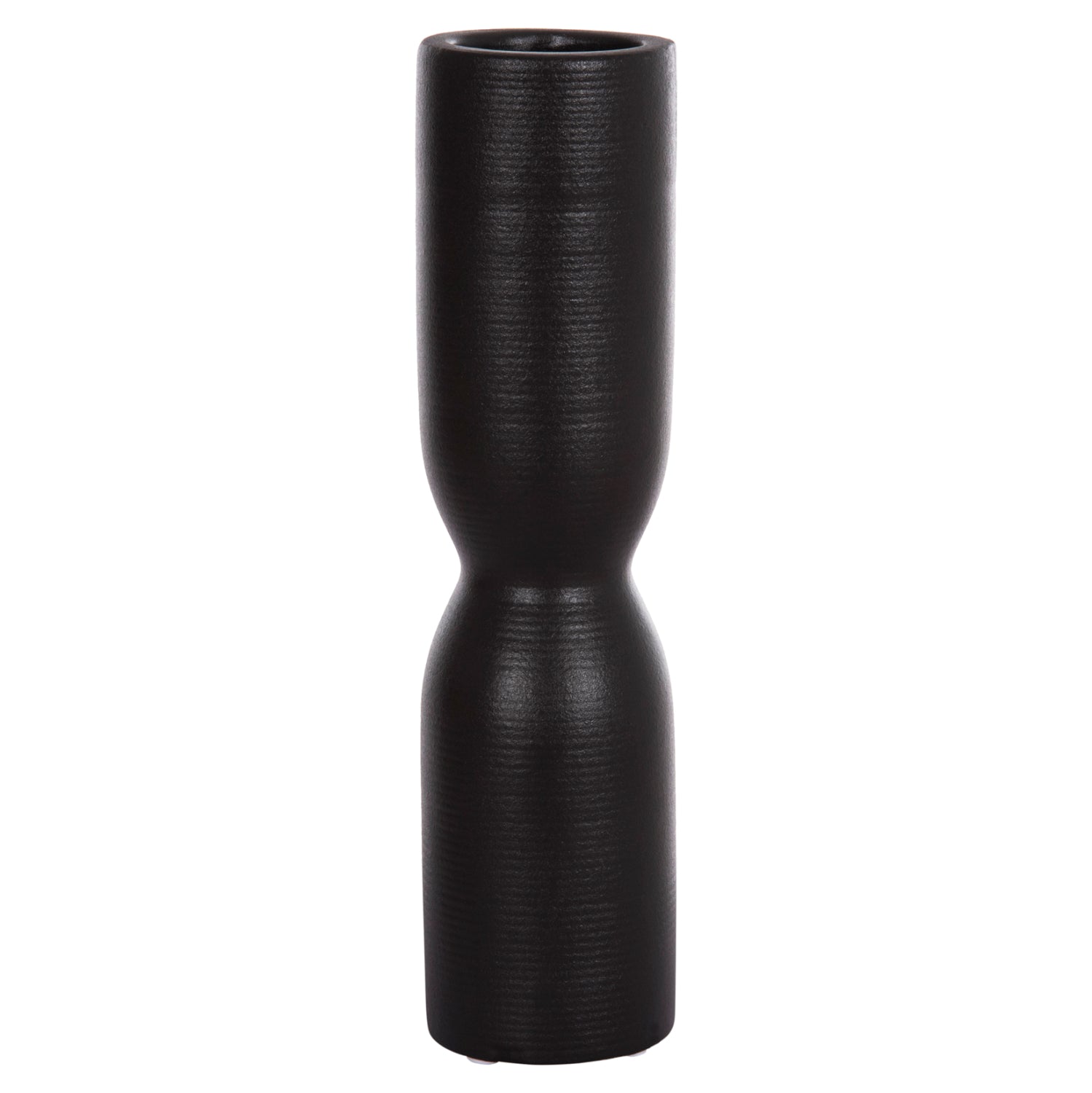 CERAMIC TABLE DECOR SCEPTER HM4615.02 MATTE BLACK Φ7.5x31Hcm.