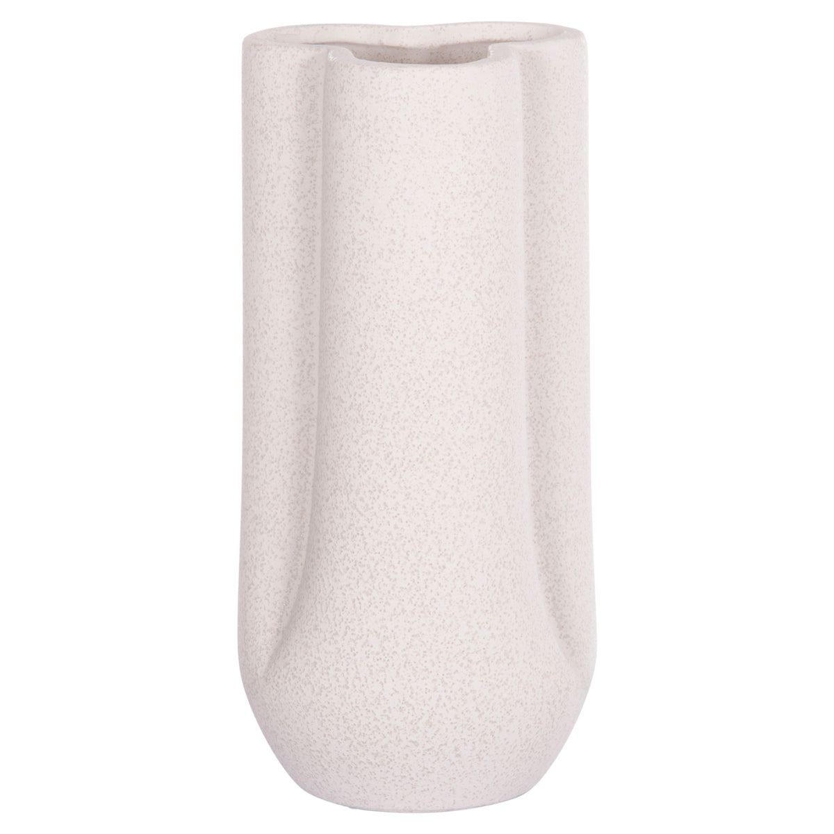 ΕΠΙΤΡΑΠΕΖΙΟ ΚΕΡΑΜΙΚΟ ΔΙΑΚΟΣΜΗΤΙΚΟ GLAZE HM4612.01 ΚΡΥΣΤΑΛΛΙΚΟ ΥΠΟΛΕΥΚΟ Φ14x29Υεκ