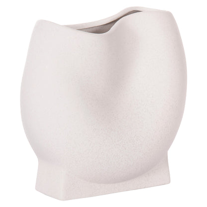 CERAMIC TABLE DECOR GLAZE HM4610.01 OFF WHITE WITH CRYSTALLISATION 26x14x25Hcm