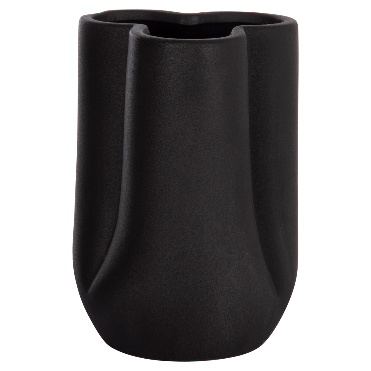 ΕΠΙΤΡΑΠΕΖΙΟ ΚΕΡΑΜΙΚΟ ΔΙΑΚΟΣΜΗΤΙΚΟ GLAZE HM4613.02 ΜΑΥΡΟ ΜΑΤ Φ16x22Υεκ