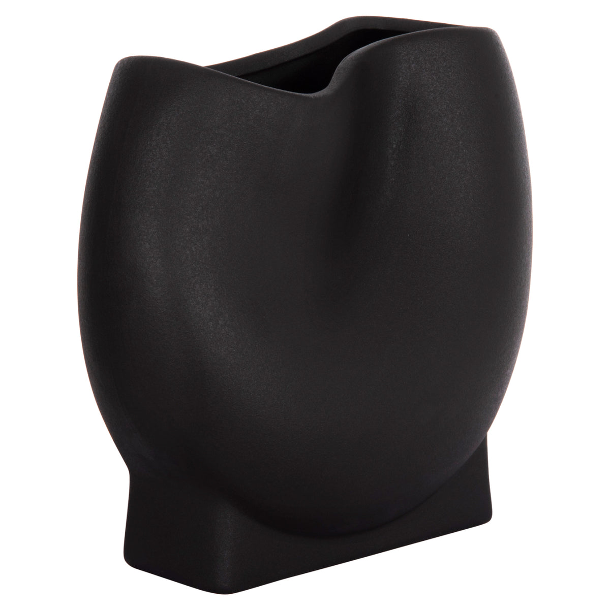 ΕΠΙΤΡΑΠΕΖΙΟ ΚΕΡΑΜΙΚΟ ΔΙΑΚΟΣΜΗΤΙΚΟ GLAZE HM4610.02 ΜΑΥΡΟ ΜΑΤ 26x14x25Υεκ