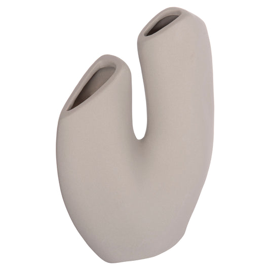 CERAMIC TABLE DECOR ARKEN HM4619.03 GREY MATTE 20.5x8x26Hcm.