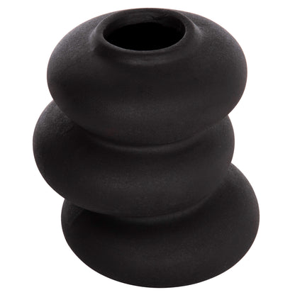 CERAMIC TABLE DECOR ROOK HM4628.02 MATTE BLACK Φ14x19Hcm.