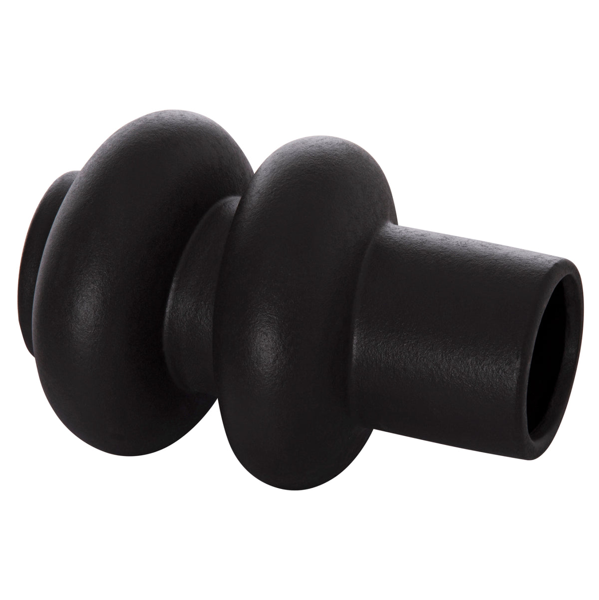 ΕΠΙΤΡΑΠΕΖΙΟ ΚΕΡΑΜΙΚΟ ΔΙΑΚΟΣΜΗΤΙΚΟ ROOK HM4627.02 ΜΑΥΡΟ ΜΑΤ Φ16x25,5Υεκ