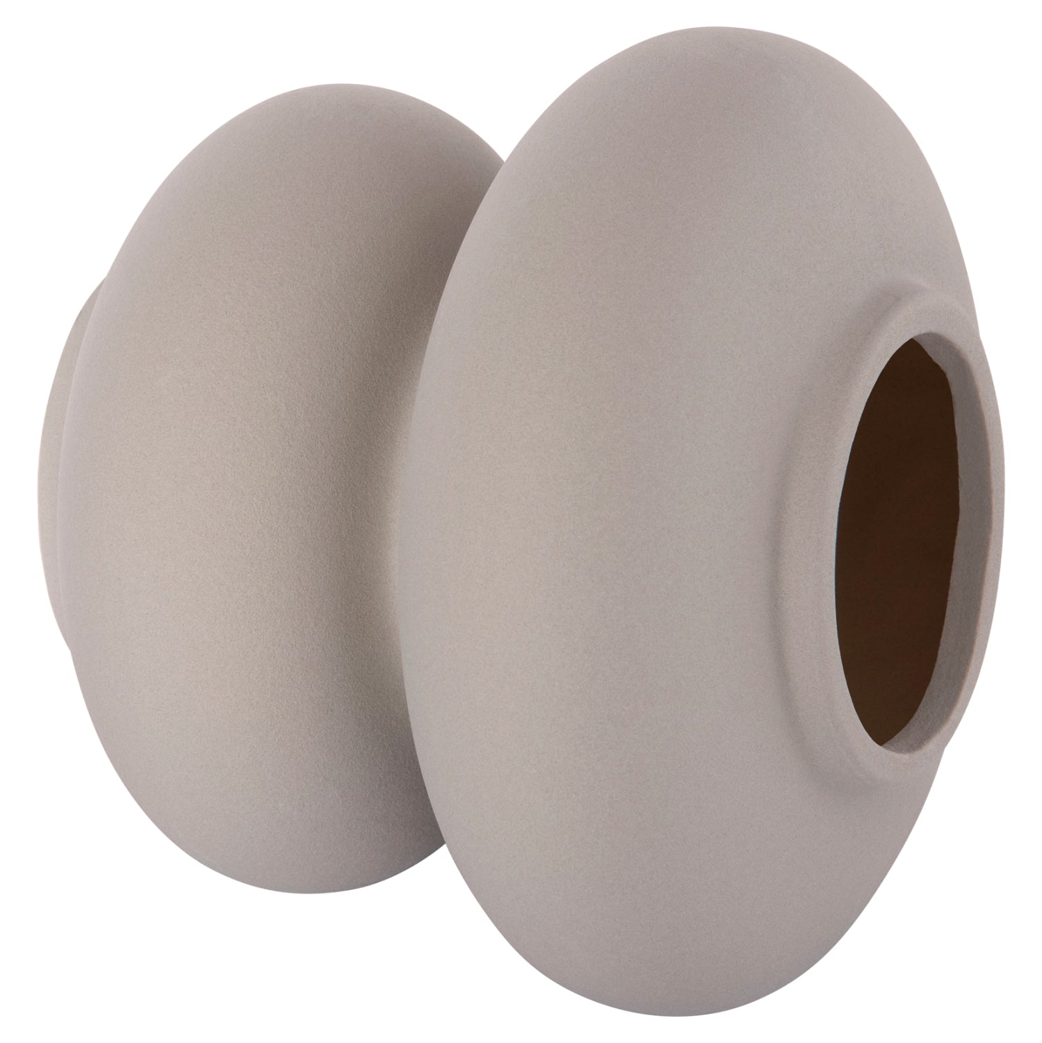 CERAMIC TABLE DECOR ROOK HM4629.03 MATTE GREY Φ18x17Hcm.