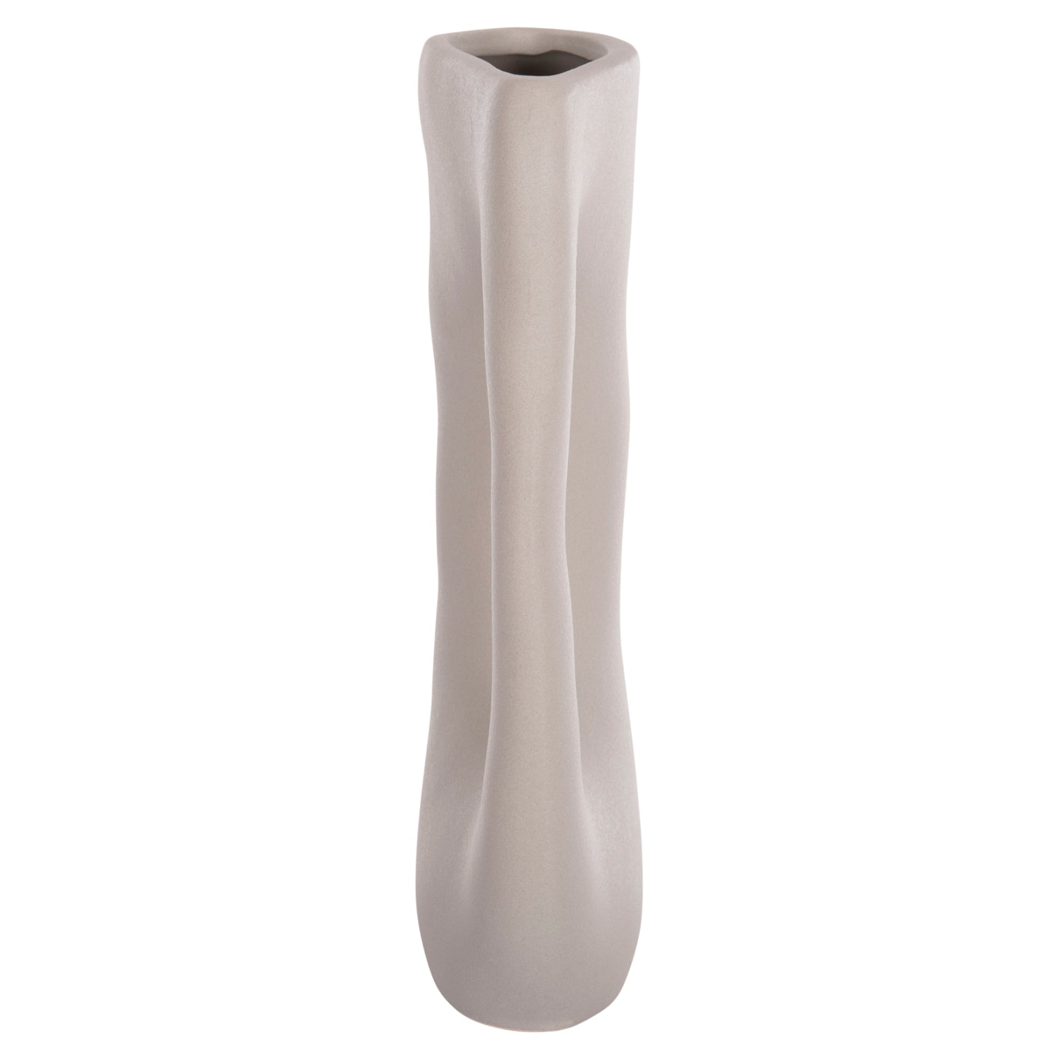 CERAMIC TABLE DECOR SEBOR HM4626.02 MATTE GREY 21x8x35.5Hcm.
