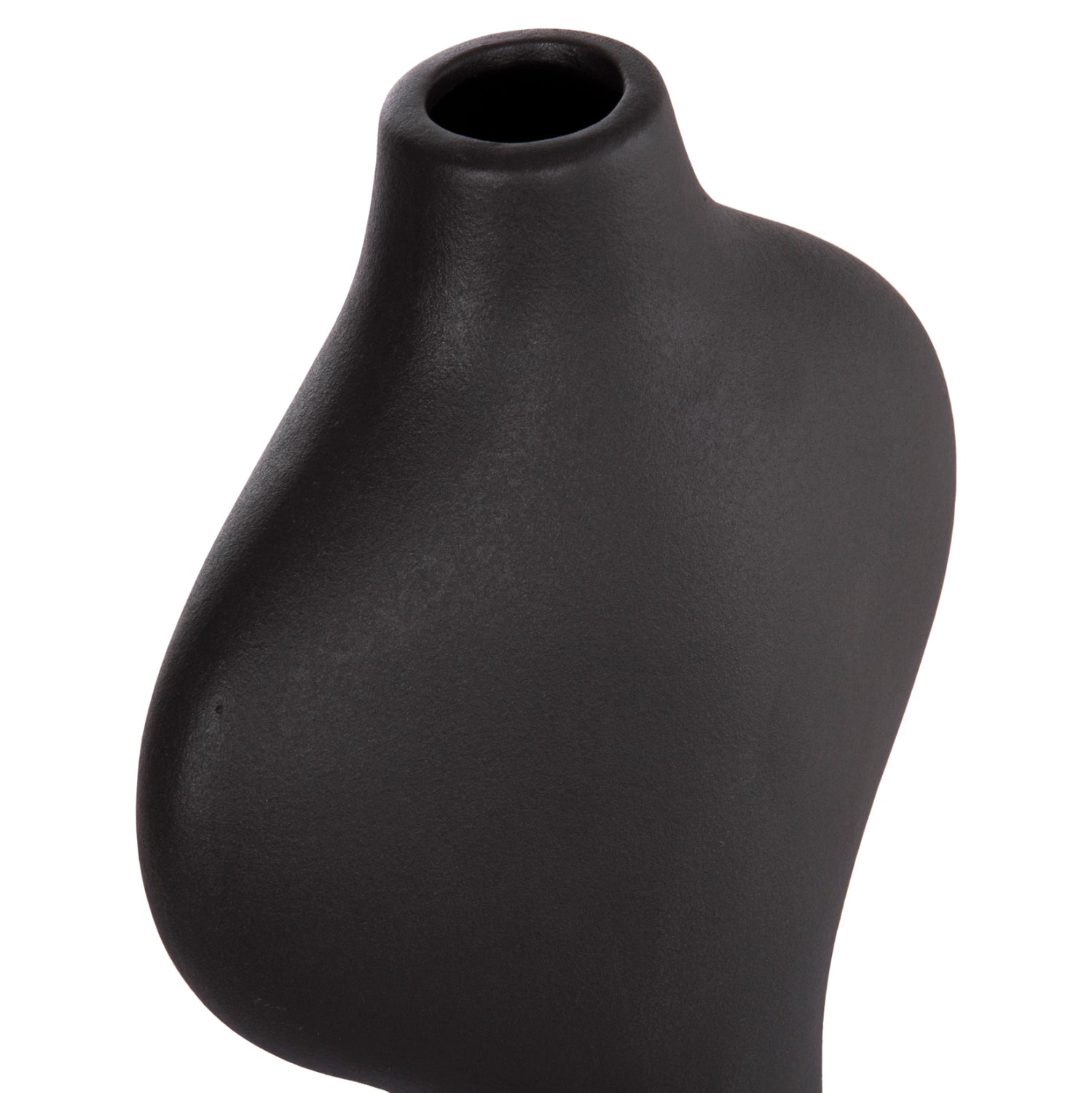 CERAMIC TABLE DECOR SERIES ARKEN HM4621.02 MATTE BLACK 18x8x32Hcm.