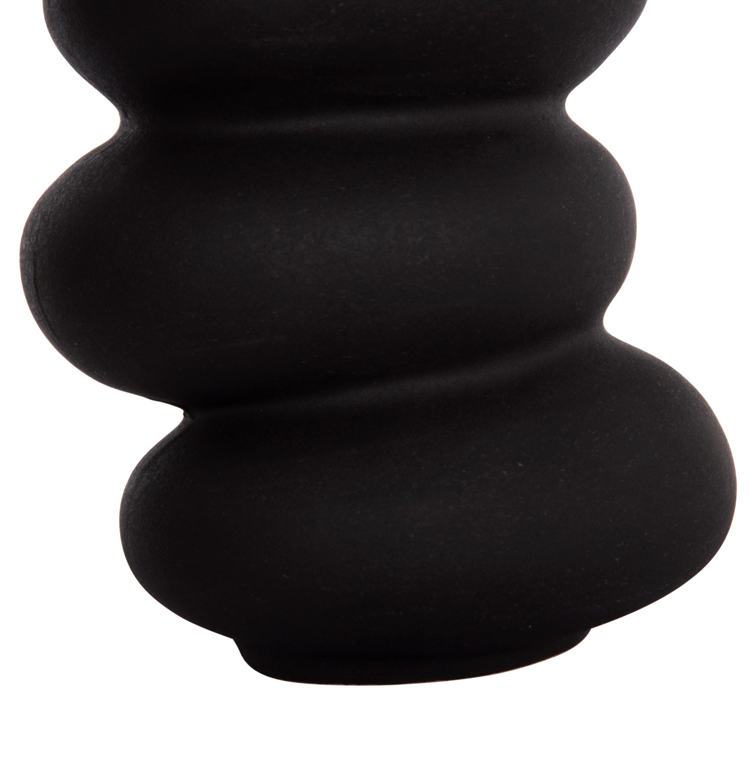 CERAMIC TABLE DECOR ROOK HM4628.02 MATTE BLACK Φ14x19Hcm.