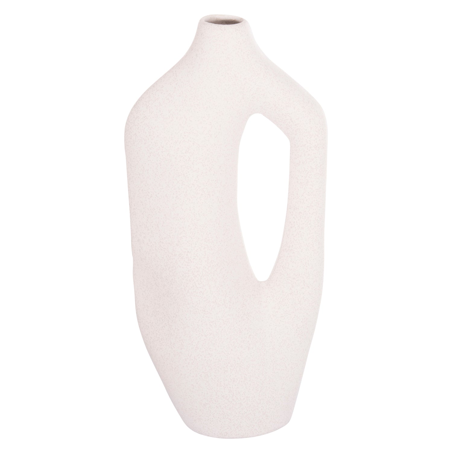 CERAMIC TABLE DECOR SERIES SEBOR HM4625 OFF WHITE WITH CRYSTALLISATION 20x9x46Hcm.