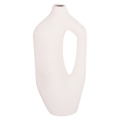 CERAMIC TABLE DECOR SERIES SEBOR HM4625 OFF WHITE WITH CRYSTALLISATION 20x9x46Hcm.
